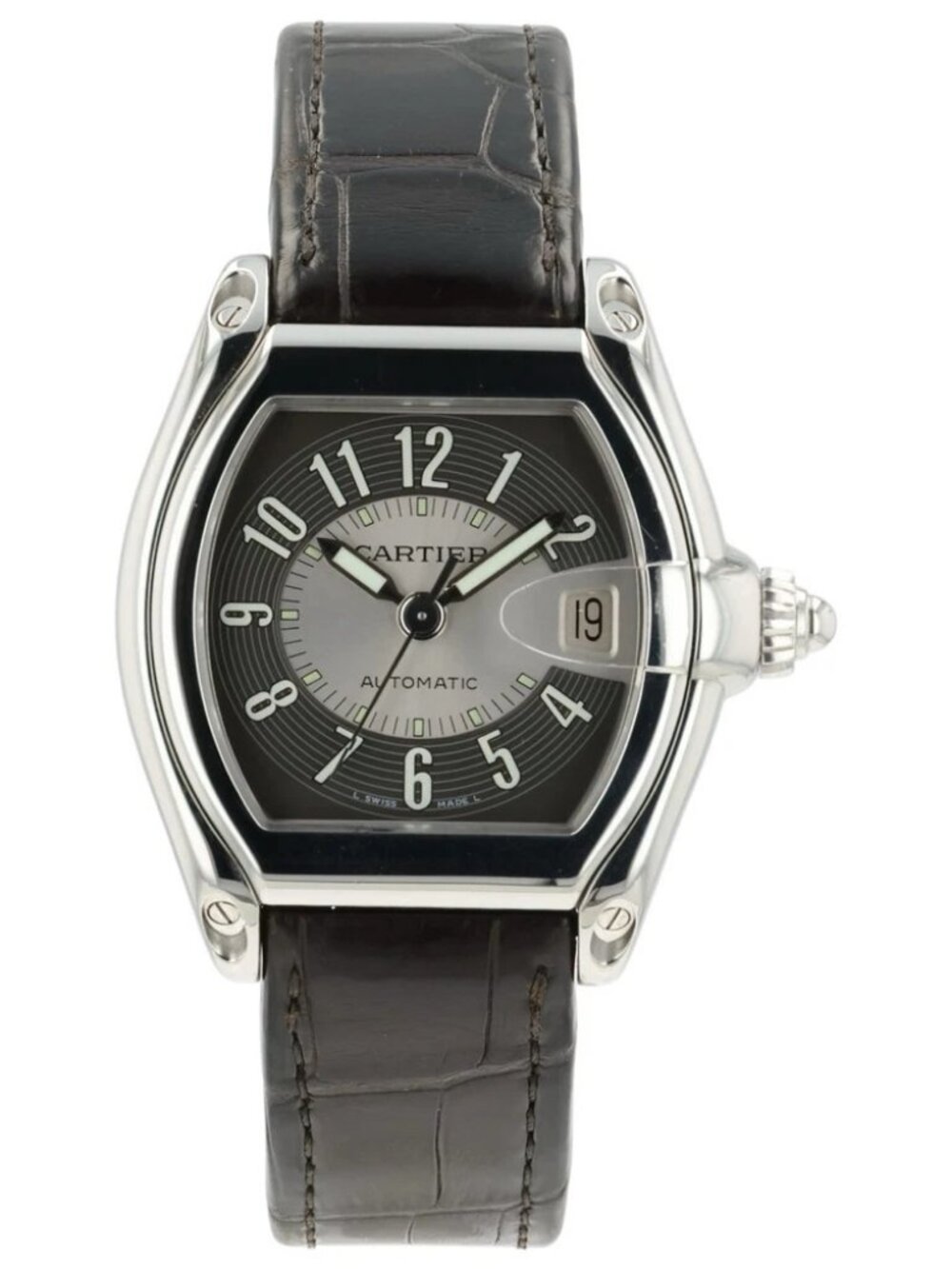 Cartier Roadster Gray Dial Stainless Steel 37mm Automatic Movement Men’s 2510